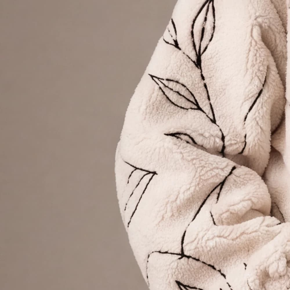 Line & leaf embroidery